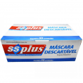Máscara cirúrgica branca com elástico-  SSPlus