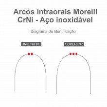 Arco Nitinol Universal 019x025 - Médio 50.72.014 - Morelli