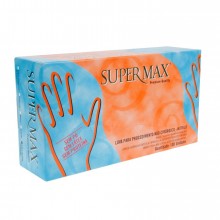 Luva de Procedimento Azul Supermax Tam M - Supermax