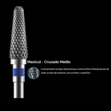 Fresa de Tungstênio Maxicut Corte Cruzado Médio - Tronco-Cônica1510 - American burrs