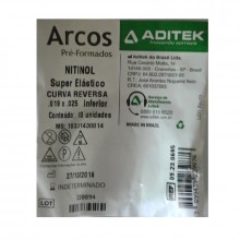 Arco Curva Reversa Nitinol Inferior 019x025 - Aditek