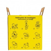 Coletor de Materiais Perfurocortantes Papelão 3L Amarelo- Descarpack